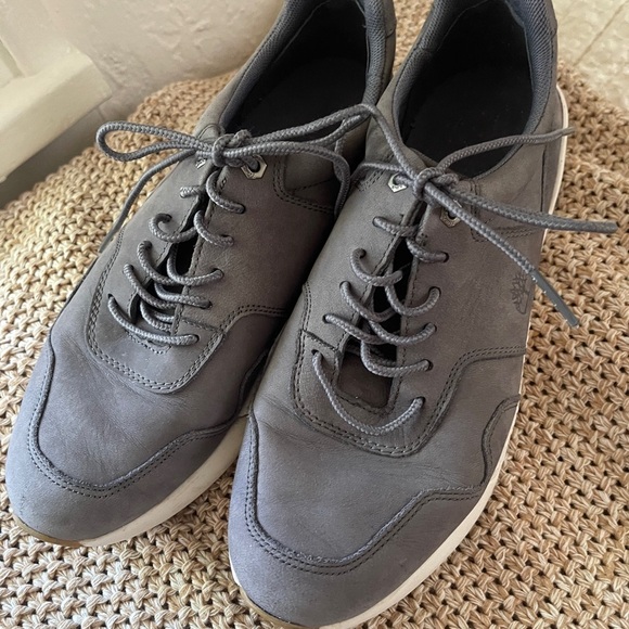 Womens Timberland Kiri Up Retro Sneakers Shoes Nubuck A1YMX A3219 Grey Size 7.5 - Picture 2 of 10